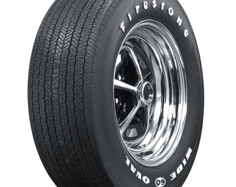 Firestone Wide Oval Raised White Letter  F60-15 62480