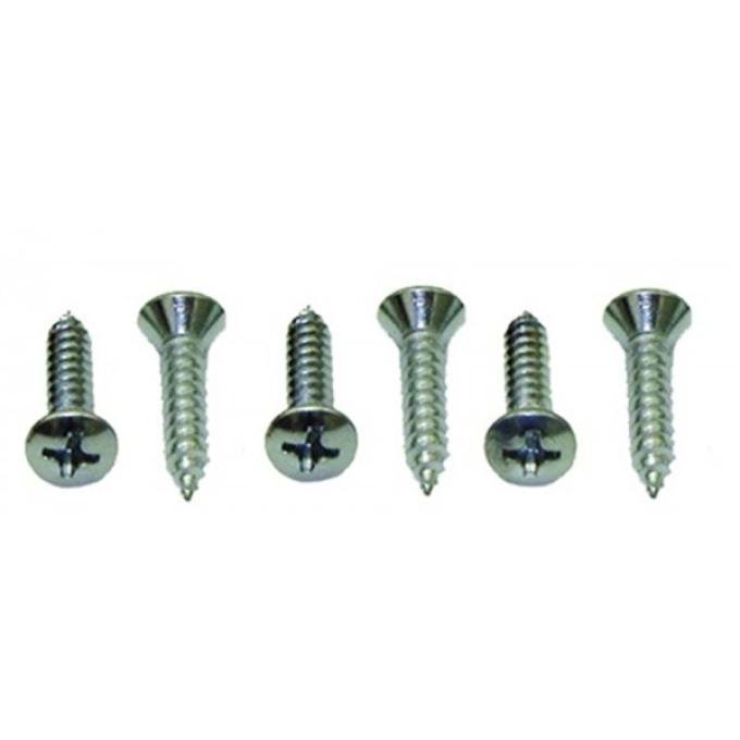 Redline Restomotive® Sunvisor Support Mounting Screw Set, 6 Pieces