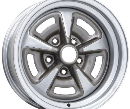 Wheel Vintiques 15x8 Pontiac Rallye II Silver  5x4.75" bolt  4" backspace 60-583404