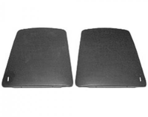 Camaro Bucket Seat Back Panels, Black, 1967-1970