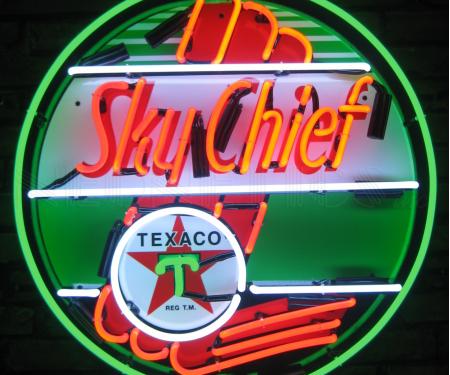 Neonetics Standard Size Neon Signs, Texaco Sky Chief Neon Sign