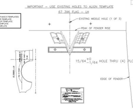 Classic Headquarters SS-396 Emblem Template Kit W-703