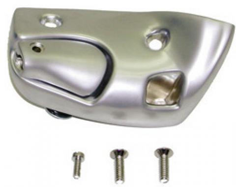 Classic Headquarters Left Hand Convertible Sunvisor Bracket-Satin W-335