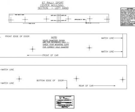 Classic Headquarters Rallysport Lower Body Chrome Template Kit W-704