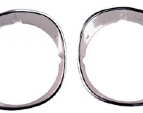 Classic Headquarters Camaro Standard Headlamp Bezels-Pair W-746