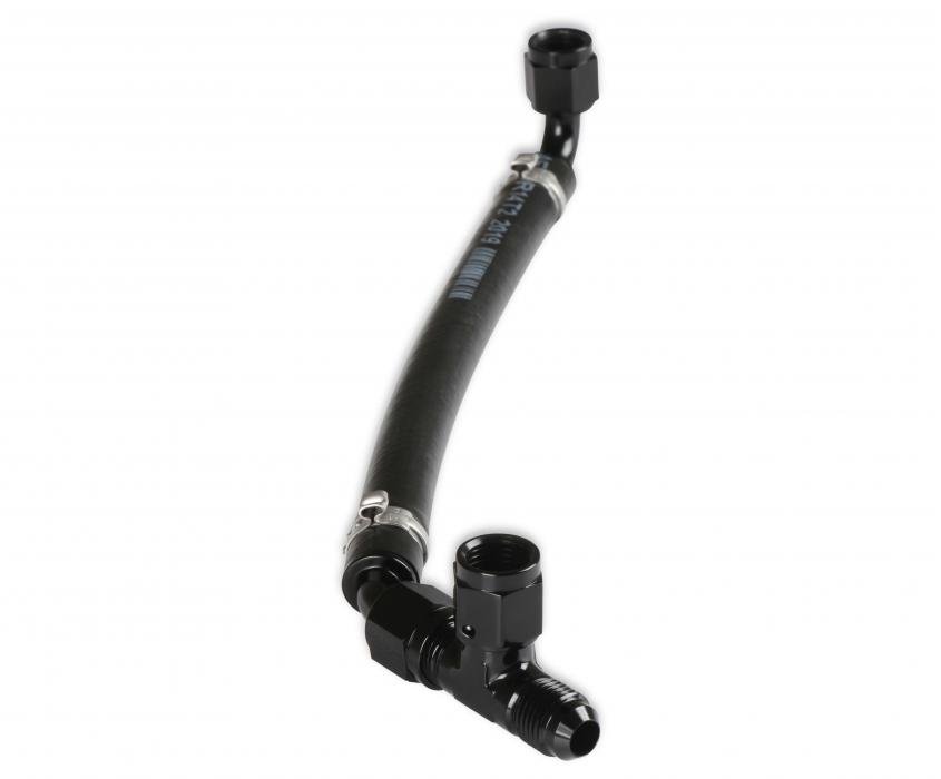 Black Adjustable Fuel Log for Edelbrock VRS-4150, Holley & Demon