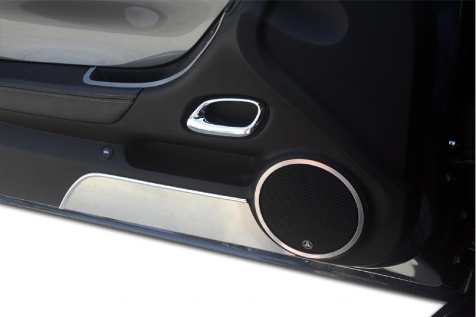 American Car Craft 2010-2015 Chevrolet Camaro Door Panel Kick Plates Satin  2pc 101004 | Camaro Depot