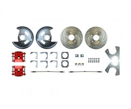 Right Stuff 1975-81 Camaro, 10/12 Bolt, Staggered Shock, Rear Disc Brake Conversion Kit AFXRDM7Z