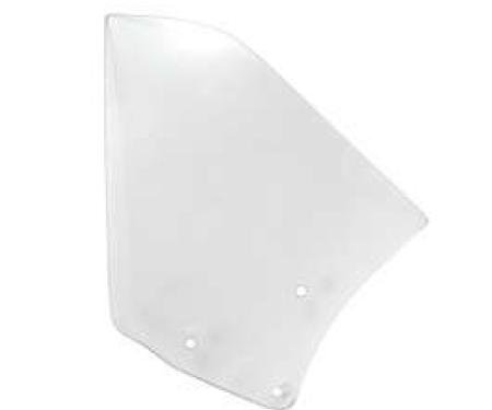 Camaro Quarter Window Glass, Clear, Convertible, Left, 1967-1969