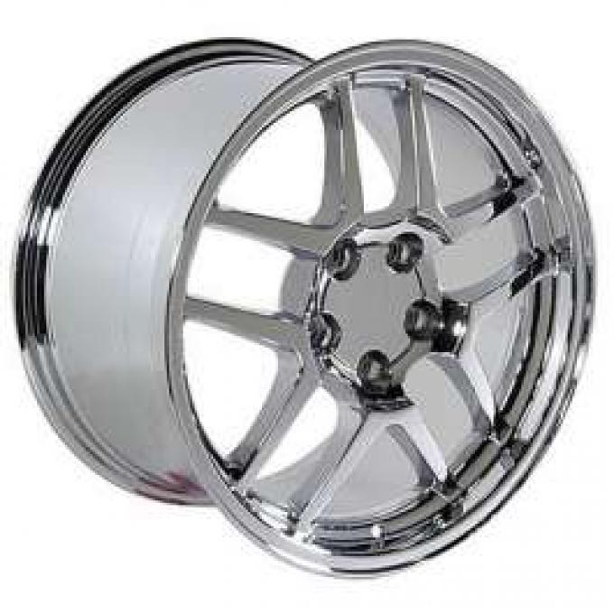 Camaro 17X9.5 Z06 Style Reproduction Wheel, Chrome, 1993-2002