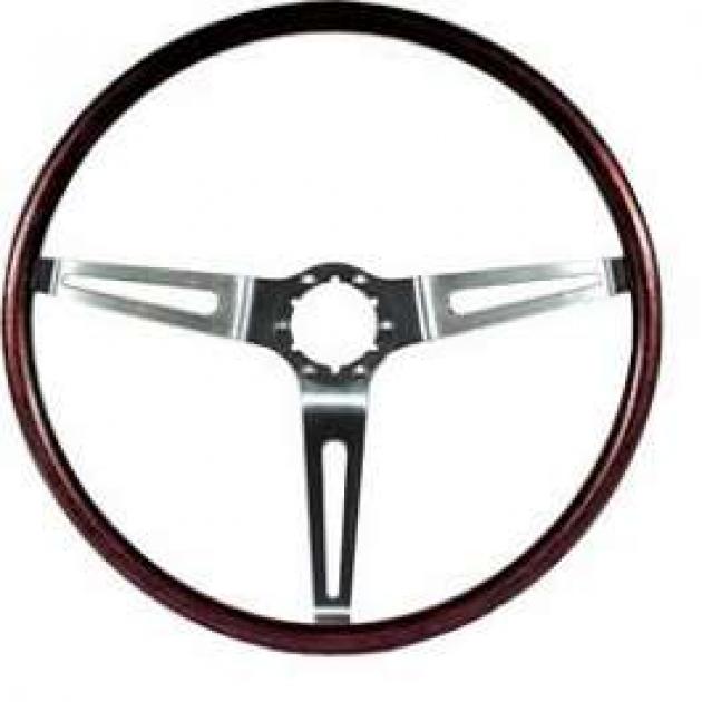 Camaro Deluxe Wood Steering Wheel, Rosewood, 1969 | Camaro Depot