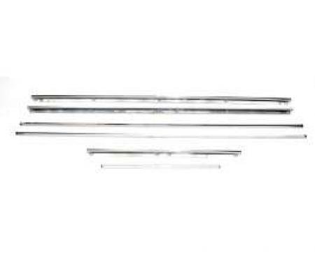 Camaro Door Panel & Rear Side Panel Molding Kit, Standard Interior, Stainless Steel, Convertible, 1967