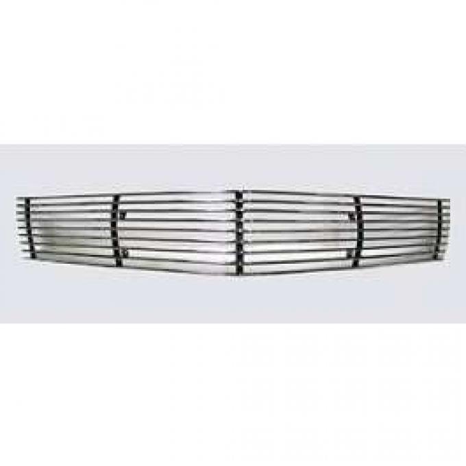 Camaro Billet Grille Overlay, Polished Aluminum, Main, 2010-2011