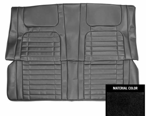 PUI Interiors 1968 Chevrolet Camaro Hardtop Deluxe Black Rear Bench Seat Cover 68DS10C