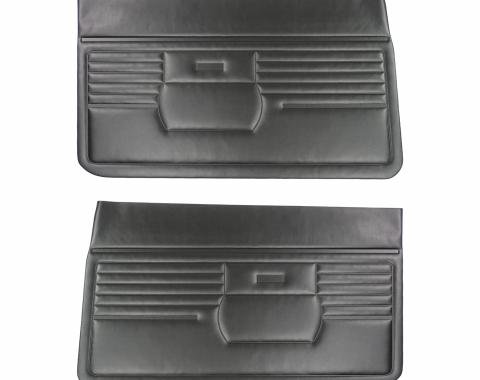 PUI Interiors 1968 Chevrolet Camaro Standard Black Front Door Panels D210