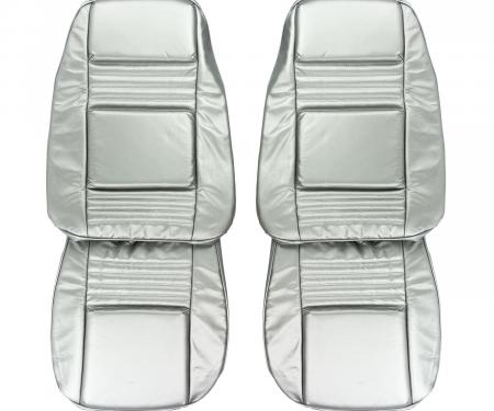 PUI Interiors 1979 Pontiac Firebird Silver Anniversary Leather Front Bucket Seat Covers 79HSSLU