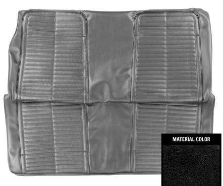 PUI Interiors 1968-69 Pontiac Firebird Black Fold Down Rear Bench Seat Cover 69ES10F