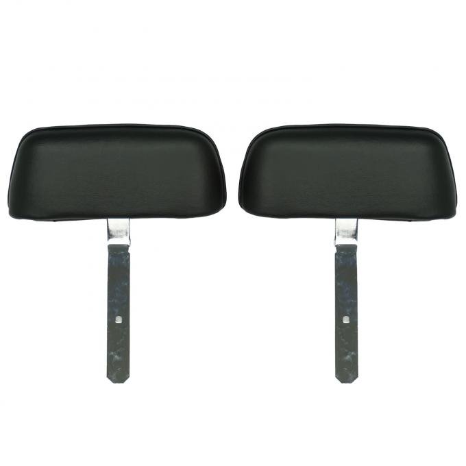 PUI Interiors 1969 Camaro/Firebird Pre-Assembled Bent Bar Black Headrests 69FH10U-PB