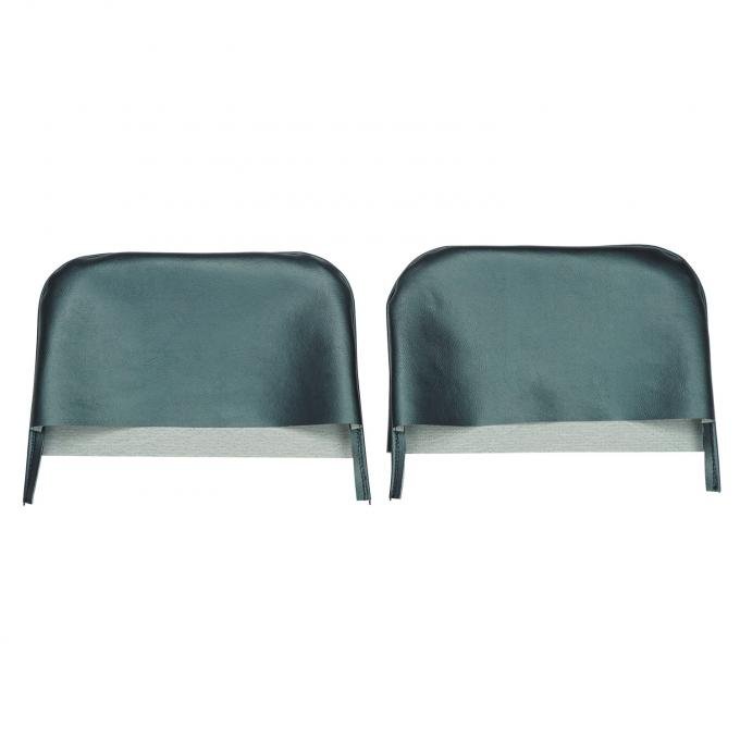 PUI Interiors 1969 Camaro/Firebird Dark Blue Bucket Seat Head Rest Covers 69FH16U