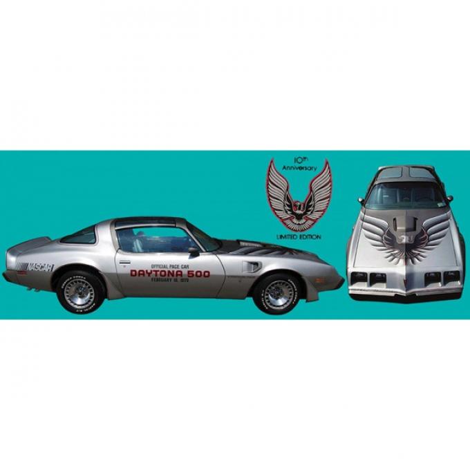 Firebird Decal Set, Silver, Trans Am, Tenth Anniversary, Ultimate Kit, 1979