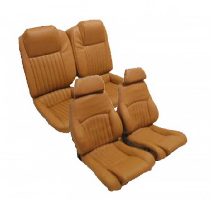 Firebird Seat Covers, Front And Rear, Split Rear Seat, Trans-Am, GTA, Regal Velour, With Lumbar Support, 1987-1992