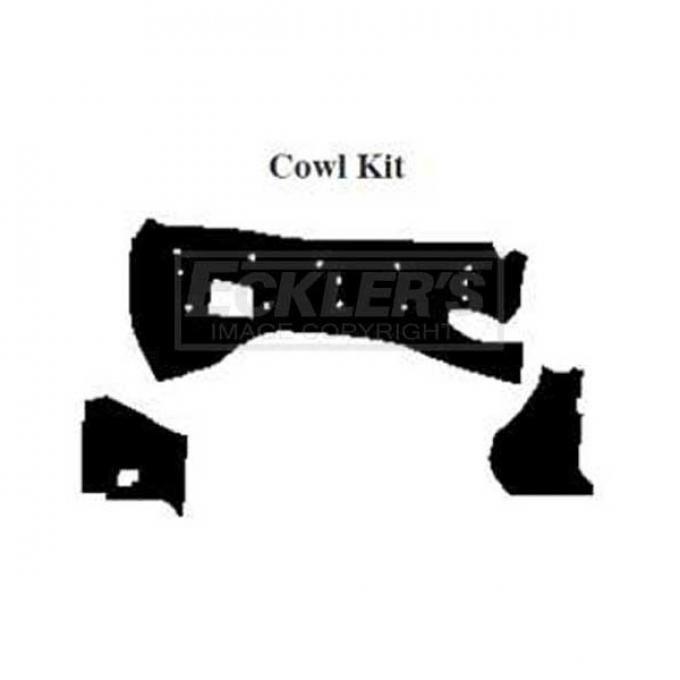 Firebird Insulation, QuietRide, AcoustiShield, Cowl Kit, Coupe, T-Top, 1982-1992