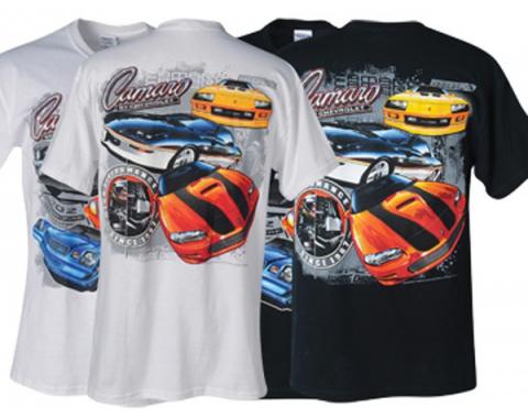 Camaro T-Shirt, Multi-Generational, Black