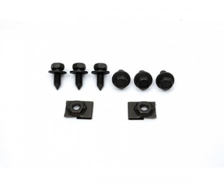 Camaro Headlight Door Actuator Shields Mounting Hardware Set, Rally Sport (RS), 1968- 1969