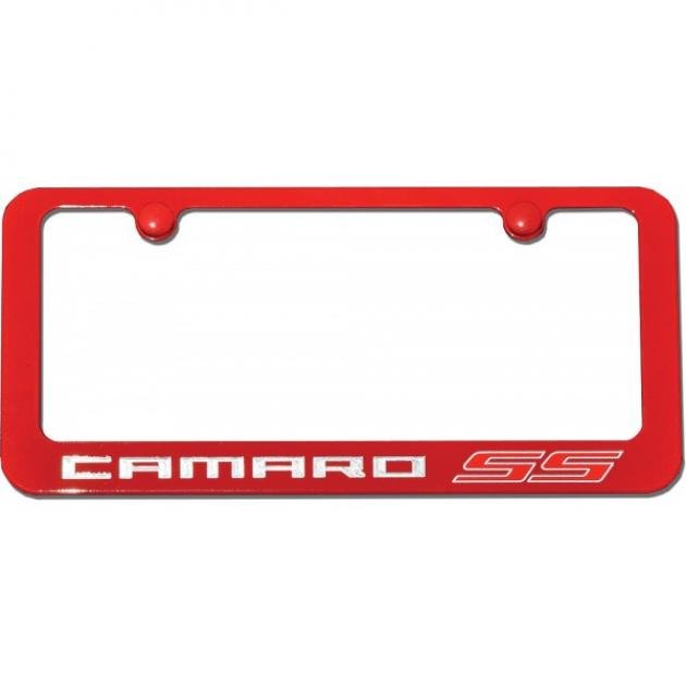 Camaro SS Painted Rear License Plate Frame Camaro Depot