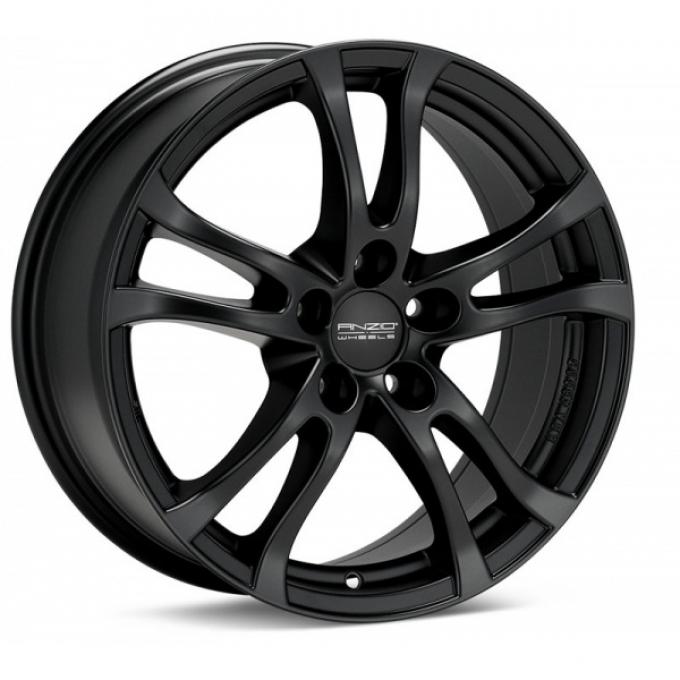 Camaro Anzio Turn Wheel Rim, Black Painted 18x8, 2010-2015