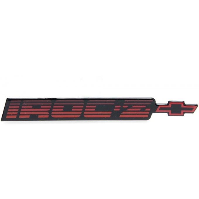 Camaro Rear Panel Emblem, IROC-Z, Red, 1985-1990