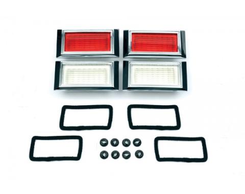 Camaro Side Marker Light Kit, With Gaskets & Mounting Nuts,1968