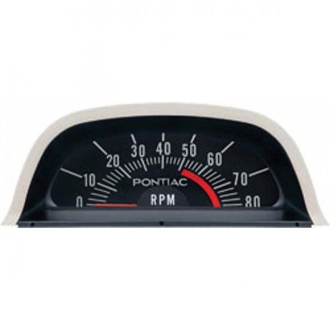 Firebird Tachometer, Hood, 5500 Redline, 1969