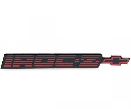 Camaro Rear Panel Emblem, IROC-Z, Red, 1985-1990