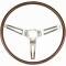 Camaro Deluxe Wood Steering Wheel, Walnut, 1967-1968