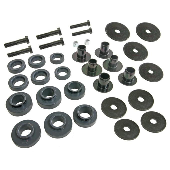 Camaro Subframe Bushing Kit, Polyurethane with Hardware, 1967-1969