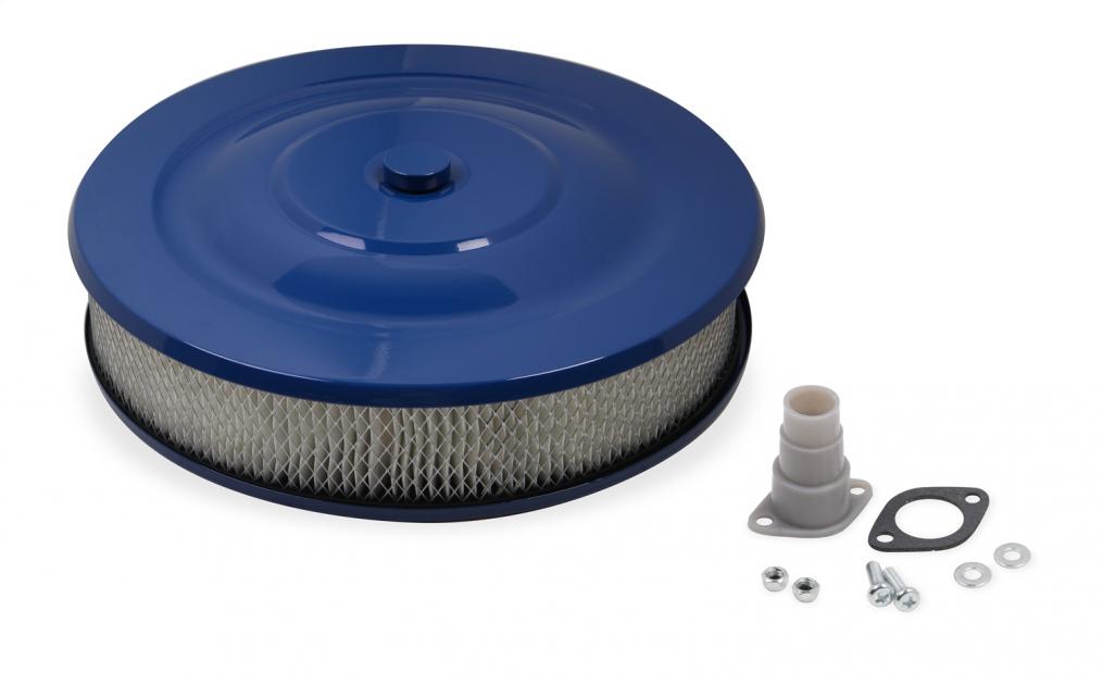 Mr. Gasket Easy Flow Air Cleaner, Blue Powder Coated 1404G | Camaro Depot