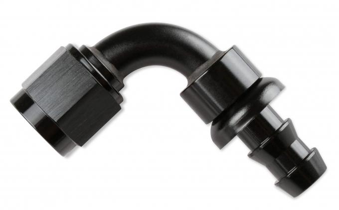 Mr. Gasket -10 an 90 Degree Push-on Hose Ends, Black 209010-BL