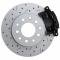 Leed Brakes Rear Disc Brake Kit with Drilled Rotors and Black Powder Coated Calipers BRC1003X