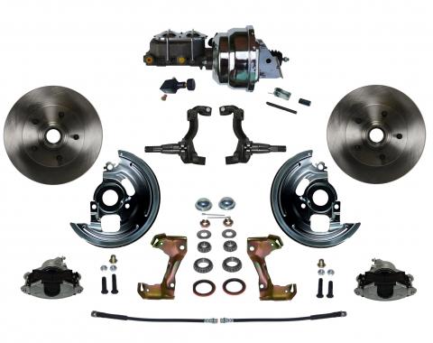 Leed Brakes Power Front Kit with Plain Rotors and Zinc Plated Calipers FC1002-NB05