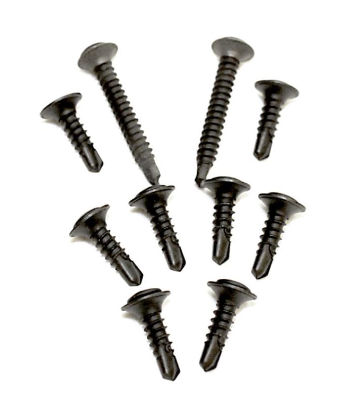 Camaro Door Jam Sill Plate Screws Set, Black, 1982-1992