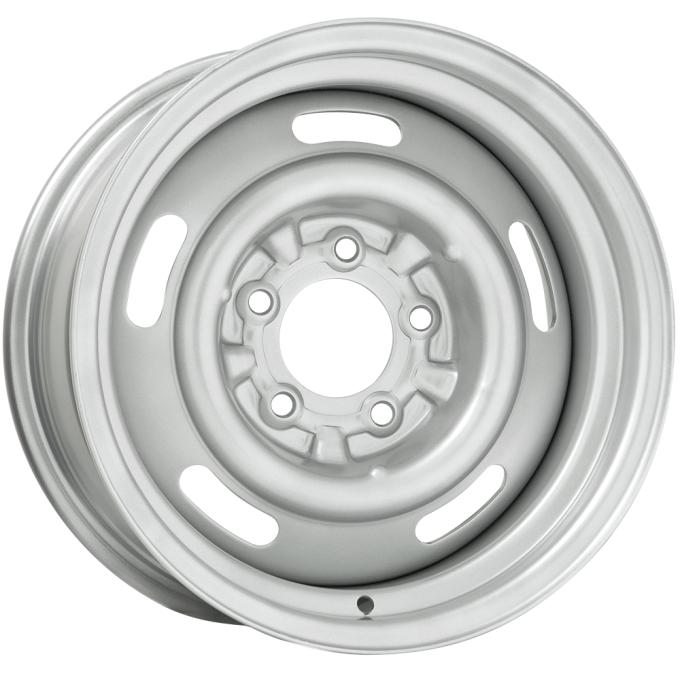 Wheel Vintiques 14x6 Camaro Style Rallye Silver  5x4.75" bolt  4" backspace 34-463404