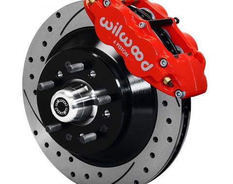 Wilwood Brakes Forged Narrow Superlite 6R Big Brake Front Brake Kit (Hub and 1PC Rotor) 140-12280-DR