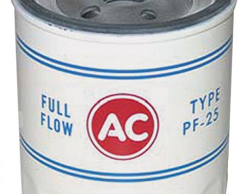 Camaro Oil Filter, PF25, AC, 1968-1969