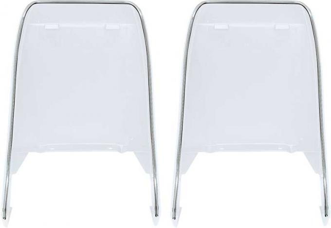 1973-81 Trans AM Seat Back Trim Molding Set, Chrome