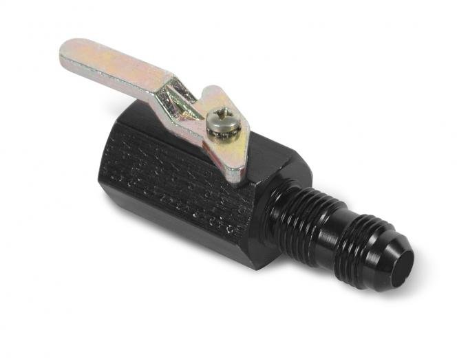 Earl's Shut-Off Valve 3/8" NPT Female Inlet & -8AN Bulkhead Outlet, 2.75 In. (2-3/4") Overall Length AT230503ERL