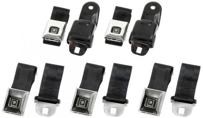 OER 1968-69 Camaro / Firebird Retractable Seat Belt Set - Deluxe ...