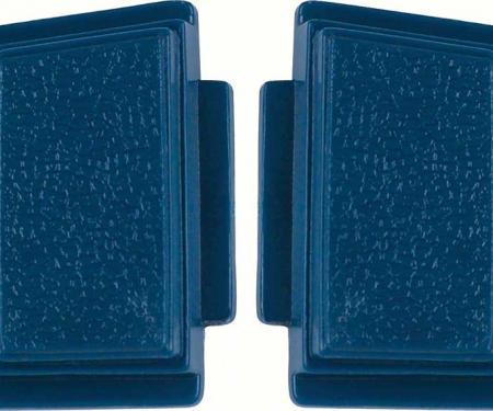 OER 1969-70 Standard Steering Wheel Horn Buttons Dark Blue (pair) K213DB