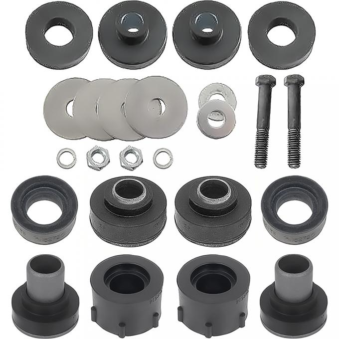 OER 1976 Firebird, Trans Am, Body Mount Bushing Kit, Subframe and Radiator Support, 12 Piece Set *K3037