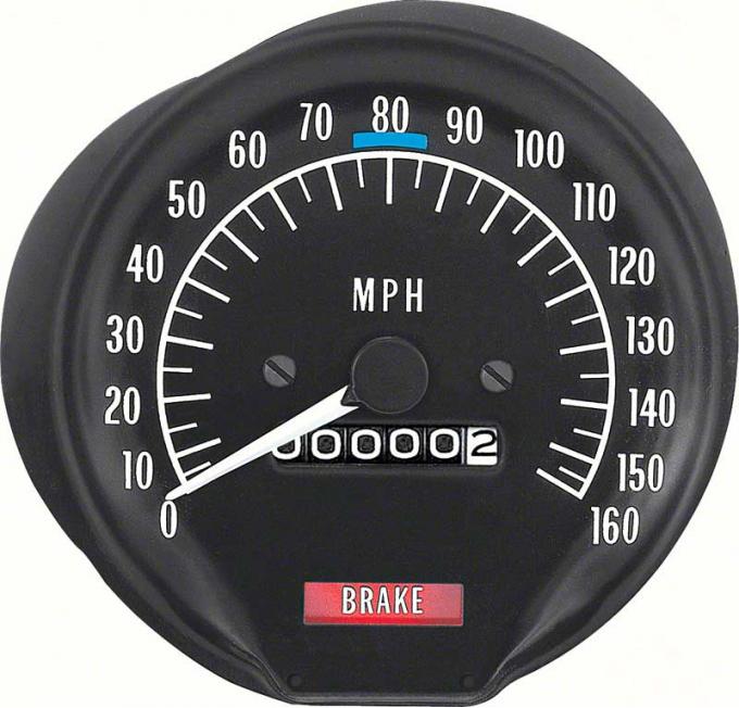 OER 1970-74 Firebird 160 Mph Speedometer w/o Seat Belt Warning 6492882